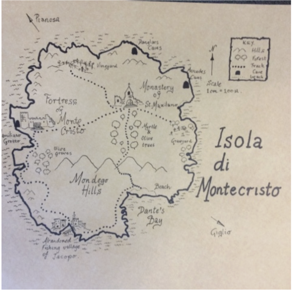 Felicia Peng - Count of Monte Cristo treasure map