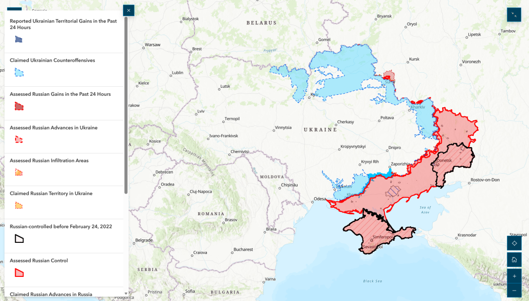 Map of Russian Occupied Territory in the Russo-Ukrainian War - Dilan Fernandes