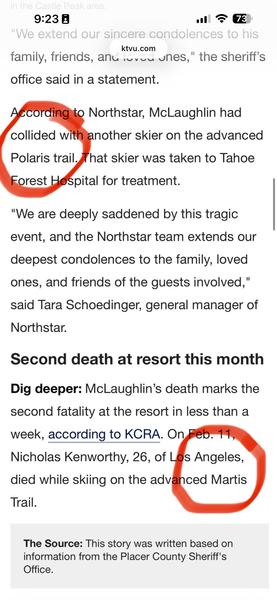 Stu McLaughlin ski accident