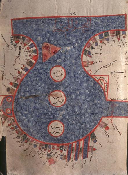 <p>13th Century Mamluk Rendition of KMMS Mediterranean Map (Photo: Karen Pinto)</p><p>DUPLICATED</p>
