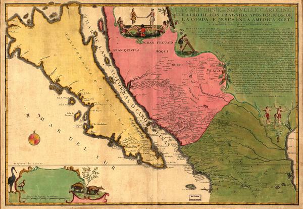 La Californie ou Nouvelle Caroline - Nicolas de Fer - 1720DUPLICATED