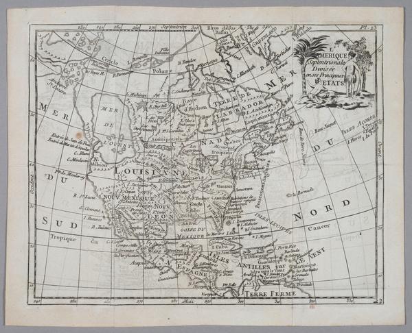 North America & Mer De L'Ouest - 1786