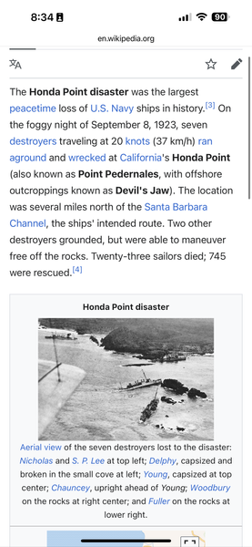 Honda Point Disaster 1923 (form Chuck Sellman)