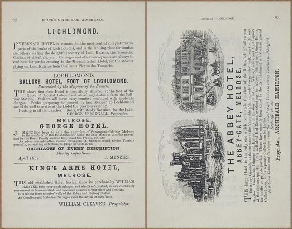 E779 - Black’s Guide to Scotland - 1868 - 11698-11699