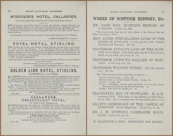 E779 - Black’s Guide to Scotland - 1868 - 11708-11709