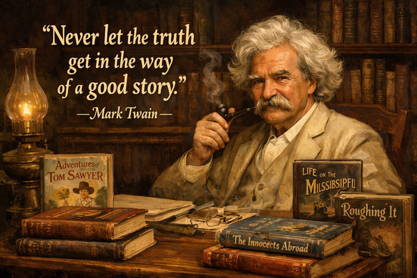 Never Let The Truth Get In The Way Of A Good Story - Mark Twain