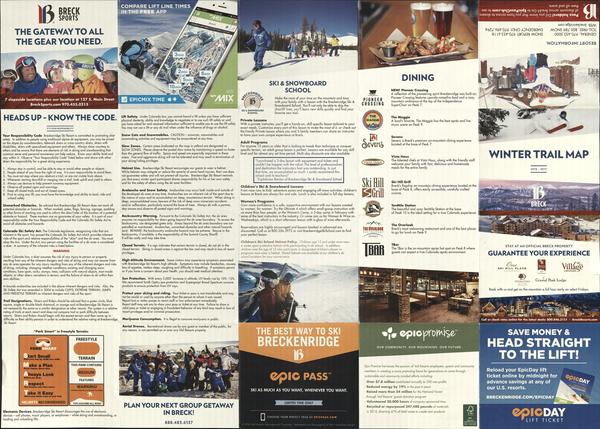 Winter trail map : Breck [Breckenridge] (back of map)
