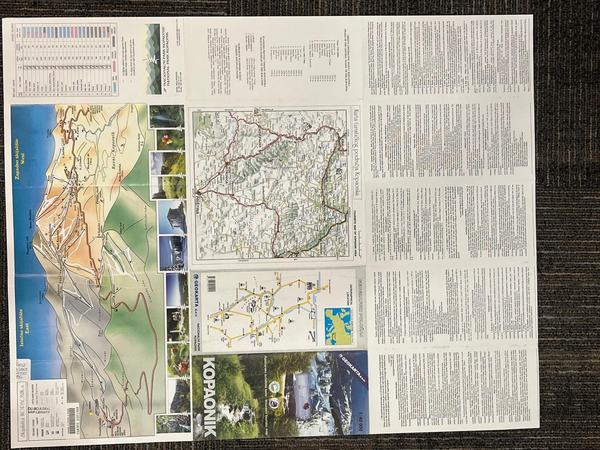 Kopaonik, planinarsko-turistička karta = Kopaonik National Park, mountain-touristic map, 2000? (back of map)