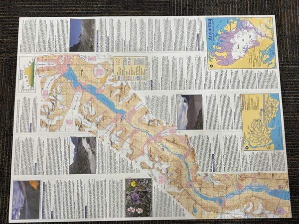 Akshayuk Pass, Auyuittuq National Park : the Adventure Map series (back of map)