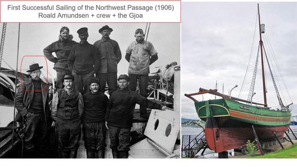 Amundsen + Crew + Gjoa - 1905