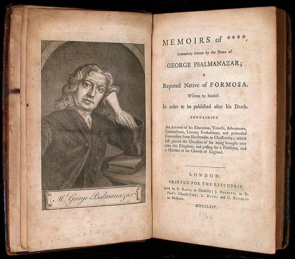 Memoirs of George Psalmanazar - 1704