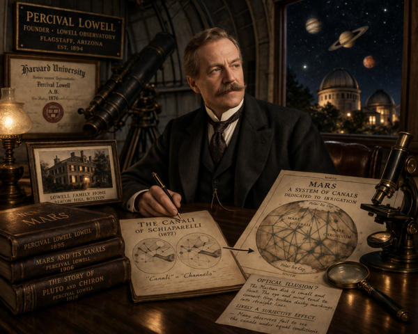 Percival Lowell at his Observatory