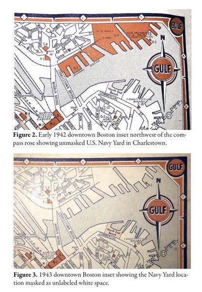 Map of Boston - Gulf Motor Oil Company - 1942 & 1943 (from David Smollar)