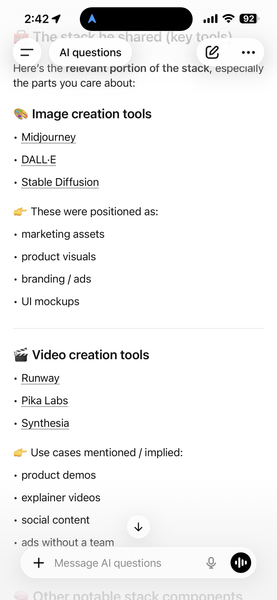 ChatGPT about jcal twitter post about 1-person unicorn