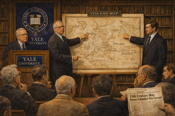Yale Announces The Vinland Map - 1965