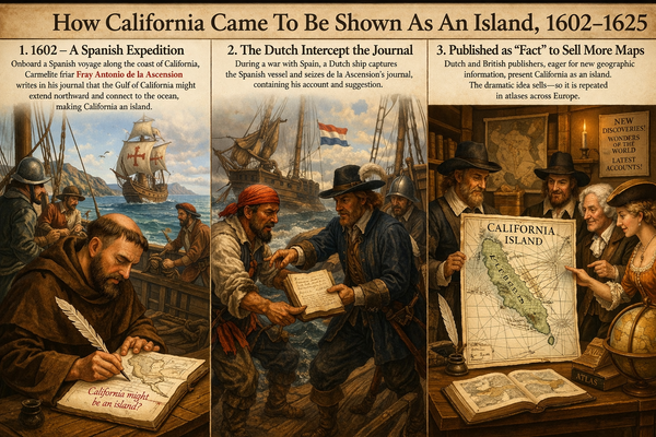 How California Came To Be Shown As An Island, 1602-1625