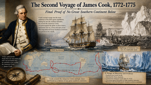 Final Proof of No Great Southern Continent Below - 1772-1775