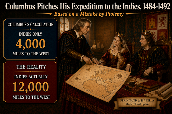 Columbus Pitches His Expedition To The Indies, 1484-1492