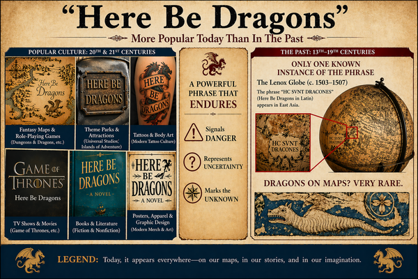 Here Be Dragons - More Popular Today Than In The Past