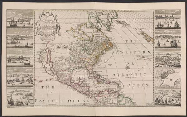 North America - Henry Overton - 1741