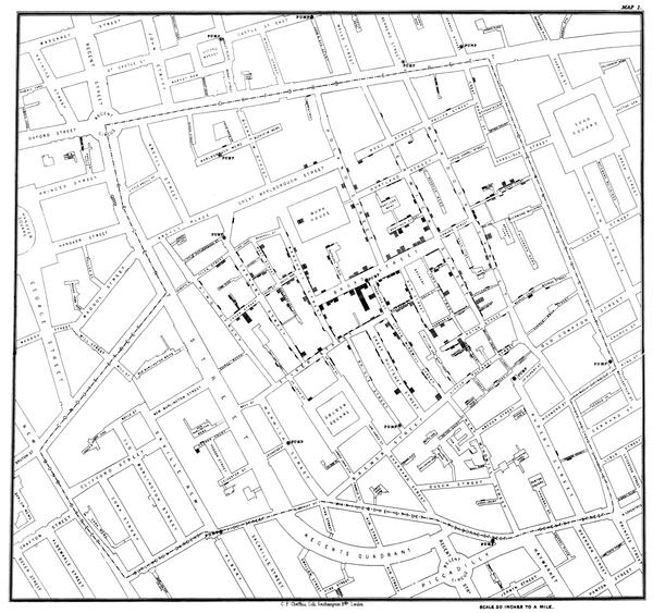 On the Mode of Communication of Cholera - John Snow - 1854&nbsp;